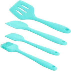 img 3 attached to MegaChef 12-Piece Light Teal Cookware Utensil Set for Ultimate Kitchen Experience