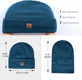 img 2 attached to 🎩 Hatiis Beanie Hat: Satin-Lined Unisex Winter Knit Cap for Women and Men