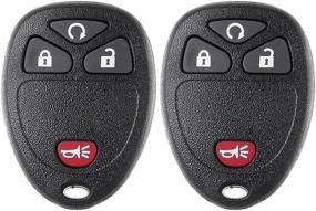 img 4 attached to Замена пульта дистанционного управления ECCPP Key Fob Keyless Entry с функцией пуска для Chevy Silverado GMC Sierra Yukon Pontiac Cadillac Escalade Buick Saturn Suzuki серии M3N5WY8109 - набор из 2