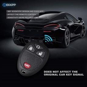 img 1 attached to Замена пульта дистанционного управления ECCPP Key Fob Keyless Entry с функцией пуска для Chevy Silverado GMC Sierra Yukon Pontiac Cadillac Escalade Buick Saturn Suzuki серии M3N5WY8109 - набор из 2