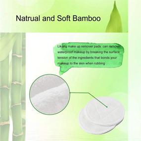 img 1 attached to 🌿 Likang Reusable Makeup Remover Pads 16 Packs with Laundry Bag - Facial Toner Pads Cleansing Wipe Cloth Chemical Free, Eco-friendly Organic Bamboo Cotton Skin Care Rounds (3.15 inch)