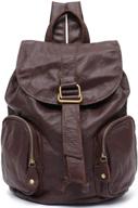 stephiecath leather vintage drawstring backpack logo