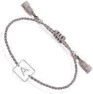 📿 stylish engraved initial bracelets for women & girls - besttern dainty rope bracelets with stainless steel logo