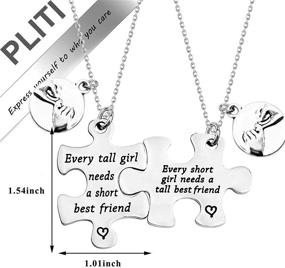 Best Friend Necklaces BFF Necklaces for 2 Puzzle Matching Necklaces  Friendship Necklaces Gifts for Teen Girls