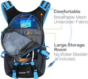 img 1 attached to 🚴 LOCALLION Cycling Backpack for Outdoor Sports, Running, and Breathable Hydration, 18L Capacity for Men and Women