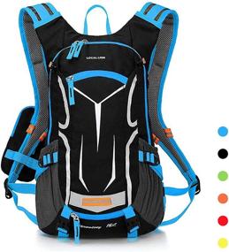 img 4 attached to 🚴 LOCALLION Cycling Backpack for Outdoor Sports, Running, and Breathable Hydration, 18L Capacity for Men and Women