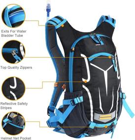 img 3 attached to 🚴 LOCALLION Cycling Backpack for Outdoor Sports, Running, and Breathable Hydration, 18L Capacity for Men and Women