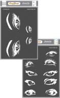 craftreat eye stencils painting wood logo