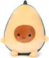 cuddly and adorable avocado plush hugging pillow - fun fruit shaped toy for ultimate comfort (30cm/11.81in) logo