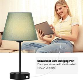 img 2 attached to 🔌 Versatile Bedside Charging Nightstand for Any Bedroom or College Dorm