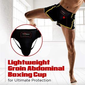 img 1 attached to 🥊 Pro Impact Groin Abdominal Protector - Enhanced Comfort & Ultimate Protection for Boxing, MMA, Muay Thai, and Contact Sports - Ideal for Gym and Workout Use