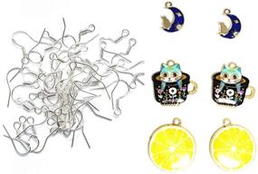 img 3 attached to 🌸 Stunning Summerdaisy 925 Sterling Silver Fish Hook Earrings with Pendants – 20 Pairs, 6 Unit Options, French Wire Style