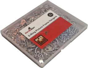 img 2 attached to 🖼️ D Ring Picture Frame Hangers 100-Pack: Nickel Plated Medium Size Strap Hangers with Matching Screws for Home Decor, Artwork, Mirror, Paintings