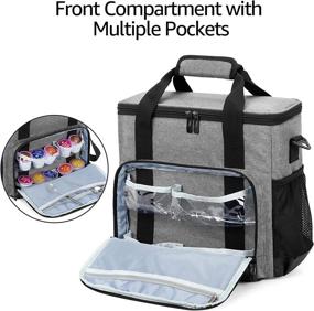 img 3 attached to ☕️ CURMIO Coffee Maker Carrying Bag: Ultimate Protection for Keurig K-Mini & K-Mini Plus Brewers - Travel-Friendly, Secure & Convenient Storage for K-Cup Pods - Gray (Bag Only)