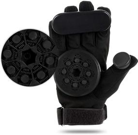 img 4 attached to LoseNka Skateboard Gloves with Sliders: Longboard Downhill Slide Gloves with Slider Puck Set