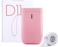 🌸 niimbot d11 label maker machine: portable sticker printer for home & office organization (pink) logo