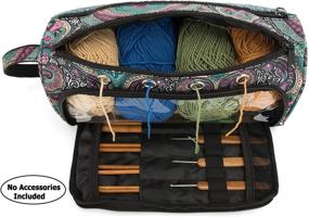img 3 attached to 🧶 Pacmaxi Lightweight Yarn Storage Bag - Portable Organizer for Knitting Needs (Blue)