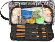 🧶 pacmaxi lightweight yarn storage bag - portable organizer for knitting needs (blue) logo