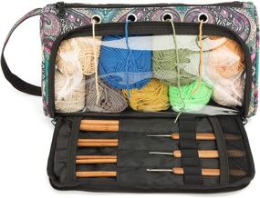 img 4 attached to 🧶 Pacmaxi Lightweight Yarn Storage Bag - Portable Organizer for Knitting Needs (Blue)