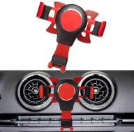 📱 adjustable car air vent gravity linkage phone holder for audi a3 audi s3 2014-2019 - compatible with 2018 2019 (red) logo