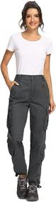 img 2 attached to 👖 Versatile Women's Cotton Cargo Combat Work Pants with 8 Pockets – Military Army Inspired Design for Casual Comfort