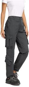 img 4 attached to 👖 Versatile Women's Cotton Cargo Combat Work Pants with 8 Pockets – Military Army Inspired Design for Casual Comfort