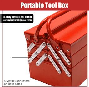 img 2 attached to Portable Symmetrical Toolbox Clamshell Multi Function
