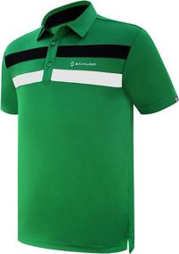 img 3 attached to 👕 SAVALINO Men's Polo Shirts with Advanced Sweat-Wicking and Quick-Drying Material, Available in Sizes S-5XL...