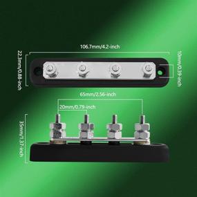 img 2 attached to 4 Way Common Marine Terminal Block