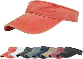 img 3 attached to 🧢 DOANNOTIUM Sport Sun Visor Hats: High-Quality Cotton Ball Caps with an Empty Top - Perfect Baseball Sun Cap for Men and Women