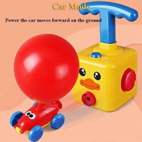 img 1 attached to NEXTAKE Balloon Powered Car and Launcher Set, Balloon Launcher Toy Set - Frog with Launch 🚗 Tower 2 | Balloon Power Racer Air Inertial Car Toy Balloon Launcher Launch Pad with 12 Balloons