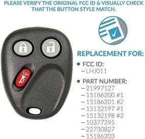 img 1 attached to Замена бесключевого ключа Keyless2Go 3 кнопки LHJ011 для ключей без ключа ввода автомобиля: идеальное соответствие совместимым моделям автомобилей