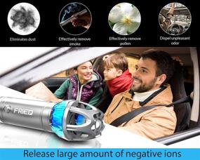 img 3 attached to 🌬️ FRiEQ Ionic Car Air Purifier, Freshener, and Odor Eliminator - Effectively Removes Dust, Pollen, Smoke for Auto or RV