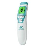 🌡️ amplim non-contact forehead thermometer for adults, kids, and babies - touchless medical grade digital infrared dual mode for accurate body fever and object temperature monitoring - fsa hsa eligible - blue logo