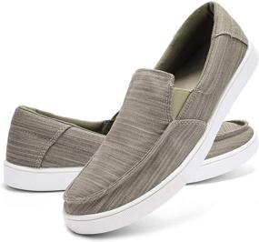 img 4 attached to 👟 ALEADER Casual Canvas Sneakers Loafers: A Perfect Blend of Style and Comfort for Men's Loafers & Slip-Ons