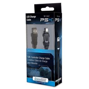 img 3 attached to DreamGEAR PS4 DualShock4 LED Charge Cable: Visible Charging Status - Illuminate Your Gaming Experience