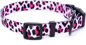 img 2 attached to 🐶 Mile High Life: Cute Patterned Dog Collar with Soft Smooth Fabric - Available in Small, Medium, and Large Sizes (Choose from 6 Colors)