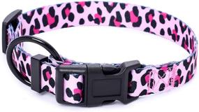 img 4 attached to 🐶 Mile High Life: Cute Patterned Dog Collar with Soft Smooth Fabric - Available in Small, Medium, and Large Sizes (Choose from 6 Colors)