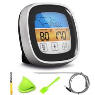 🌡️ digital instant read meat thermometer with backlight and long probe - perfect for cooking temperatures in kitchen, candy making, oven, grill, deep fry, milk, and yogurt logo