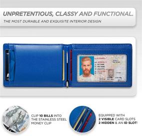 img 1 attached to 💼 SUAVELL Men's Minimalist Captain Wallet - Stylish Wallets for Organizing Cards, Cash, and Accessories