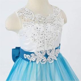 img 2 attached to Enchanting Bow Dream Princess Pageant Dresses for Girls' Clothing