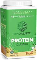 🌾 sunwarrior vanilla organic brown rice protein - 26.45 ounce logo