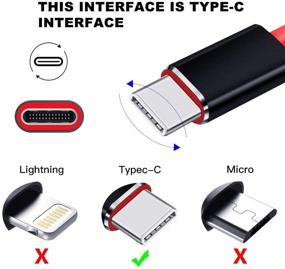 img 3 attached to 🔌 Кабель USB Type C SHULIANCABLE: Быстрая зарядка для Samsung Galaxy S10/S9/S8, LG, Huawei P20, iPad Pro 2018, MacBook и многое другое (бело-голубой, 3,3 фута)