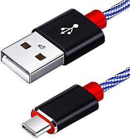 img 4 attached to 🔌 Кабель USB Type C SHULIANCABLE: Быстрая зарядка для Samsung Galaxy S10/S9/S8, LG, Huawei P20, iPad Pro 2018, MacBook и многое другое (бело-голубой, 3,3 фута)