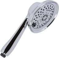 🚿 high pressure handheld shower massager - adjustable rainfall spray with removable rain head - massage & mist handheld showerhead - 2.5 gpm - chrome logo