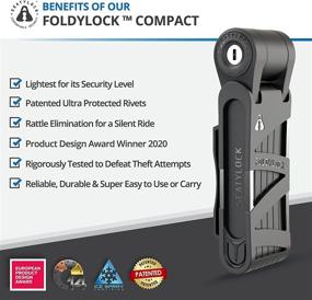 img 3 attached to 🔒 FoldyLock Compact Folding Bike Lock - Lightweight & Secure Bicycle Lock with Patented Design - High Security Anti-Theft Guard for Bikes & Scooters