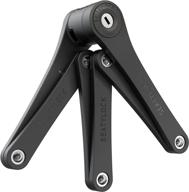 🔒 foldylock compact folding bike lock - lightweight & secure bicycle lock with patented design - high security anti-theft guard for bikes & scooters logo