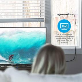 img 1 attached to 📺 Волшебная палочка TV Max HD - Цифровая ТВ антенна HD - Внутренняя/наружная HD антенна - Усиленный HD сигнал до 80 миль - ТВ антенна - Коаксиальный кабель длиной 20 футов