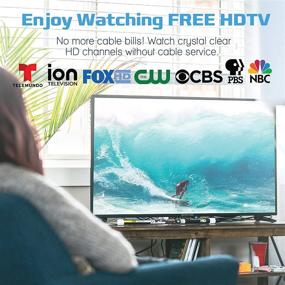 img 3 attached to 📺 Волшебная палочка TV Max HD - Цифровая ТВ антенна HD - Внутренняя/наружная HD антенна - Усиленный HD сигнал до 80 миль - ТВ антенна - Коаксиальный кабель длиной 20 футов