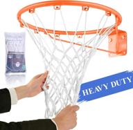 🏀 spring meow heavy duty outdoor basketball net - replacement net for standard 12 loop rim - basketball hoop net for optimal performance логотип